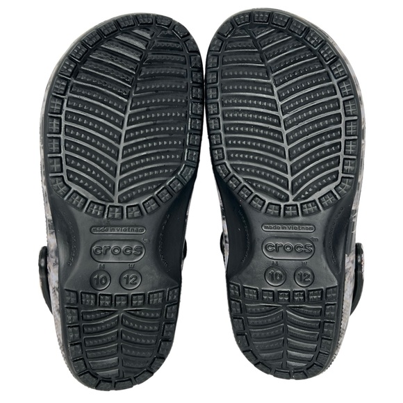 Crocs Classic Bleach Dye Slip On With Jibits Mules Clogs Size 10 (M) / 12 (W) - Picture 7 of 13